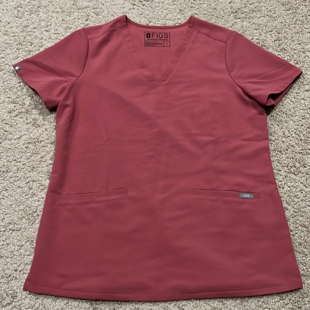 Rose Figs Scrub Top, Size S
